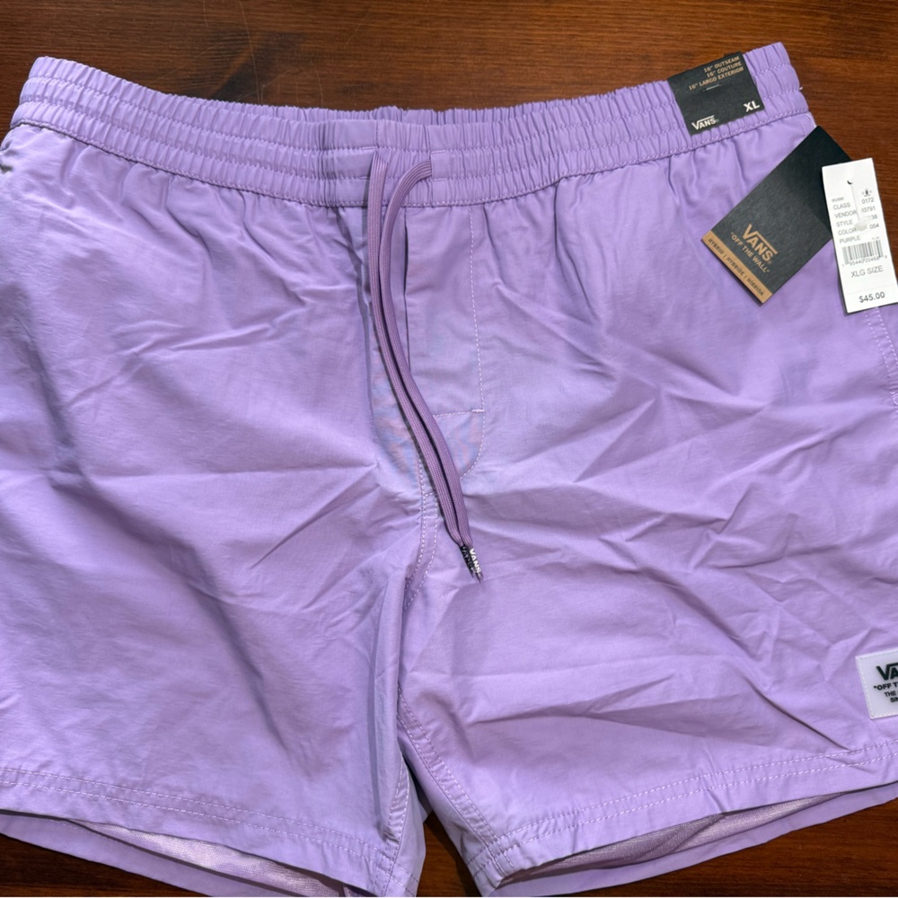 Vans Purple Athletic Shorts Lightweight Casual Fit